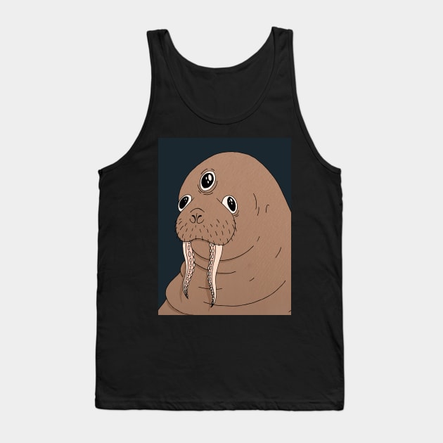 Walrus Tank Top by bekome